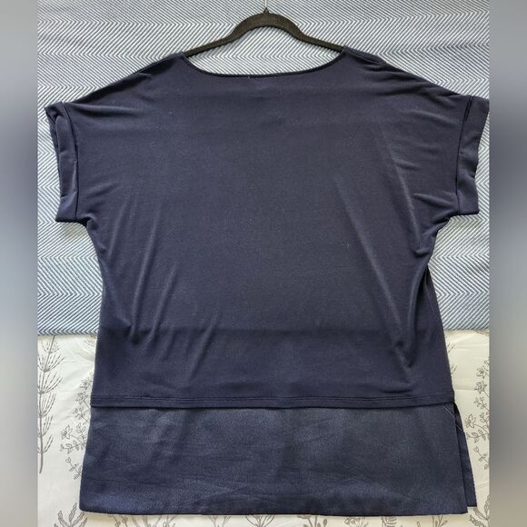 Calvin Klein Navy Blue Tunic Top Size L - Picture 10 of 10